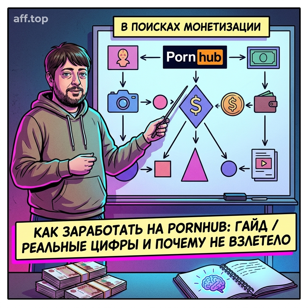 Гайд: как заработать первые деньги на Pornhub