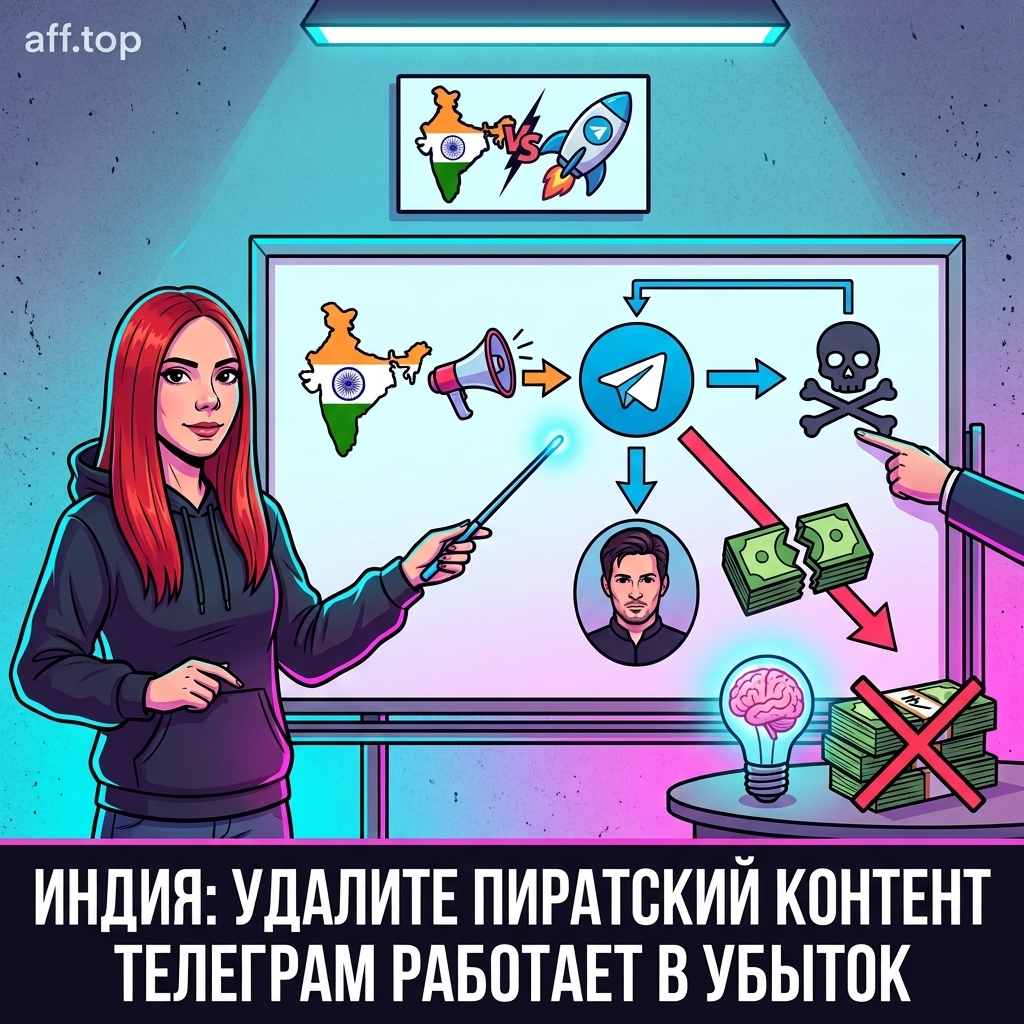 Индия потребовала от Telegram удалять пиратский контент