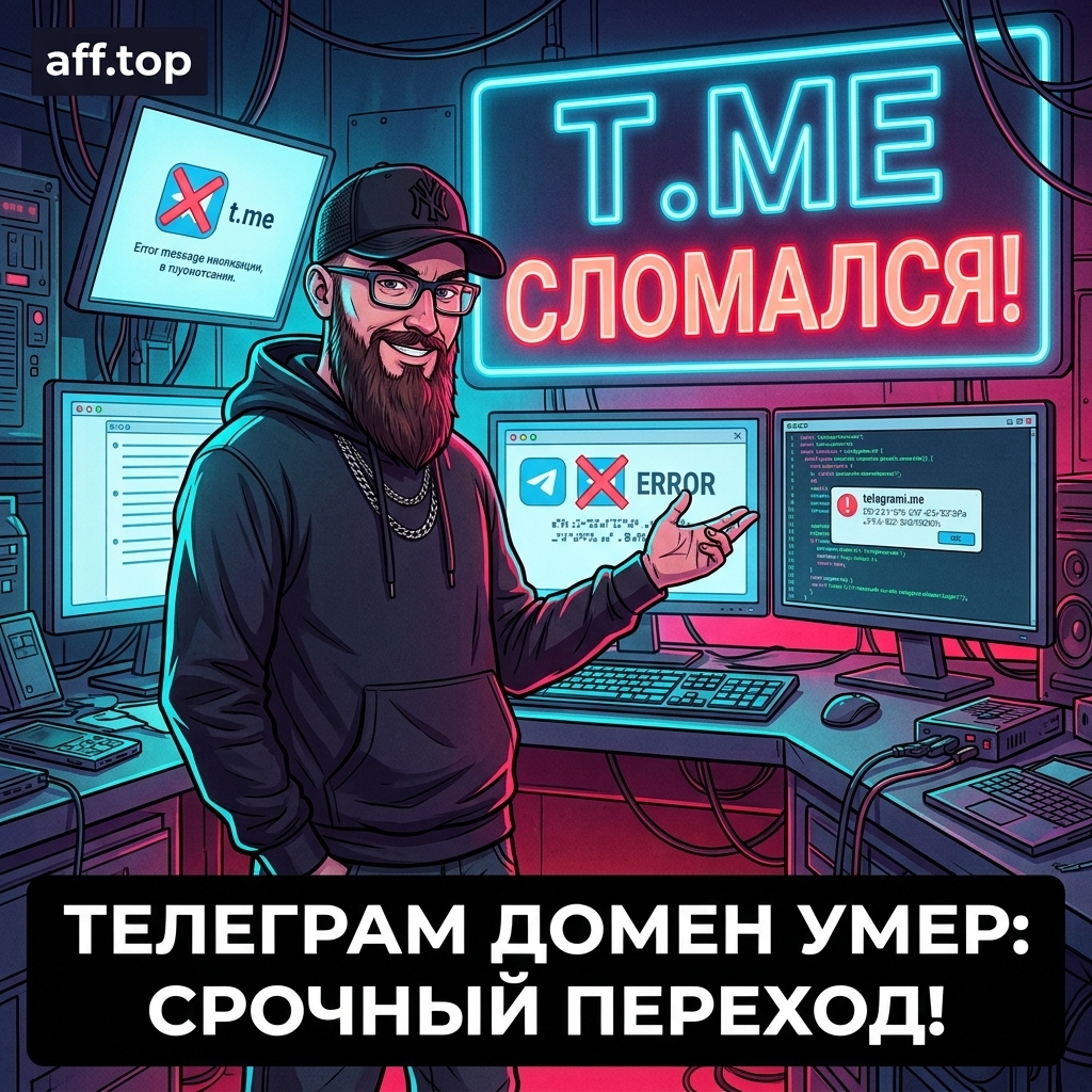 Короткий домен Telegram перестал работать