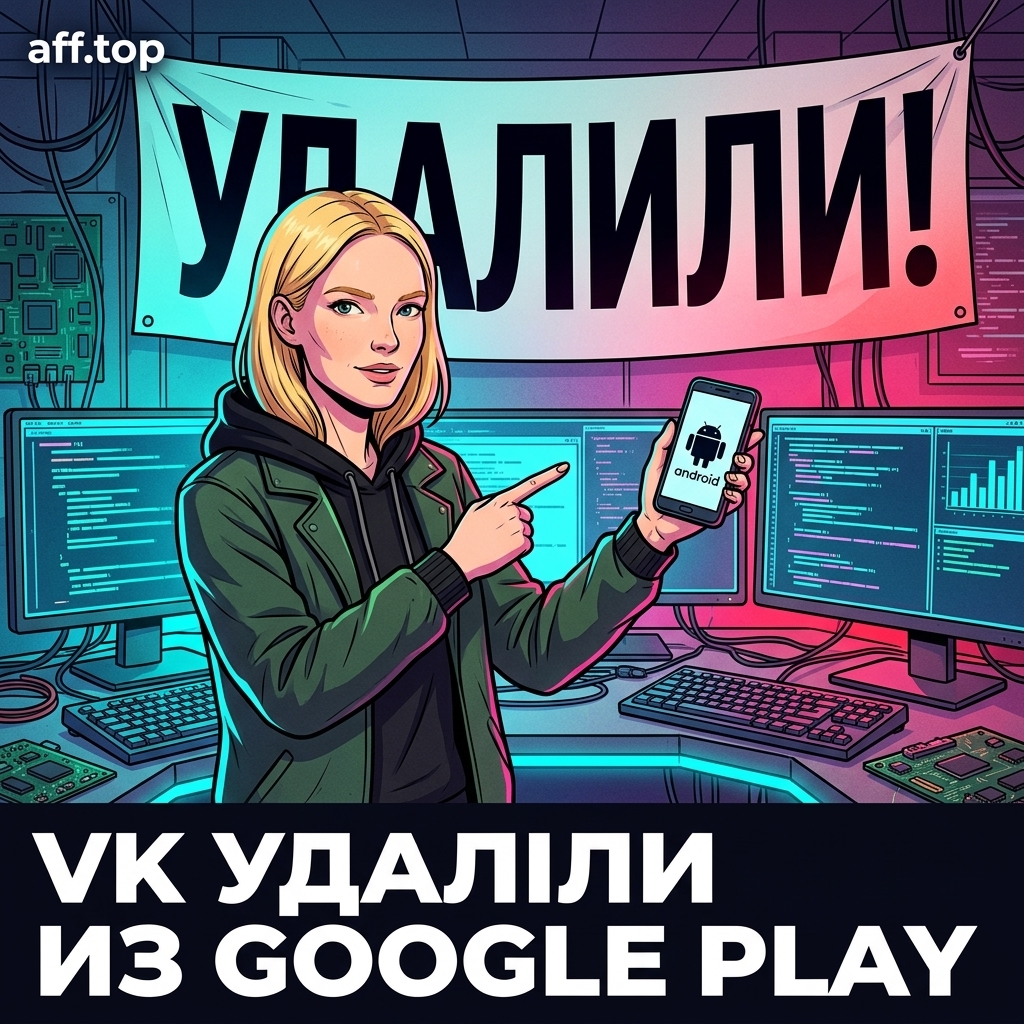 Приложение VK удалили из Google Play