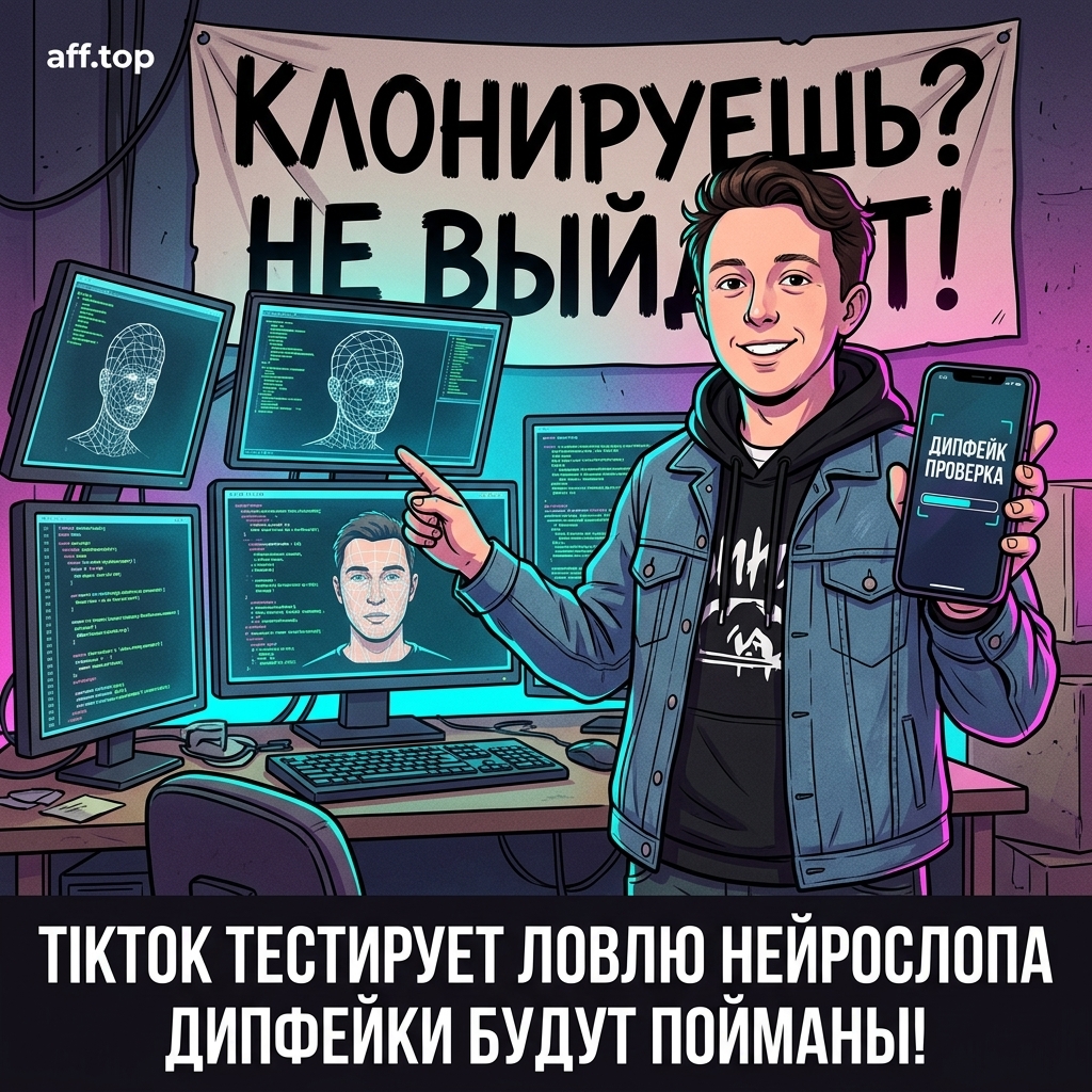 Tiktok тестирует обнаружение дипфейков