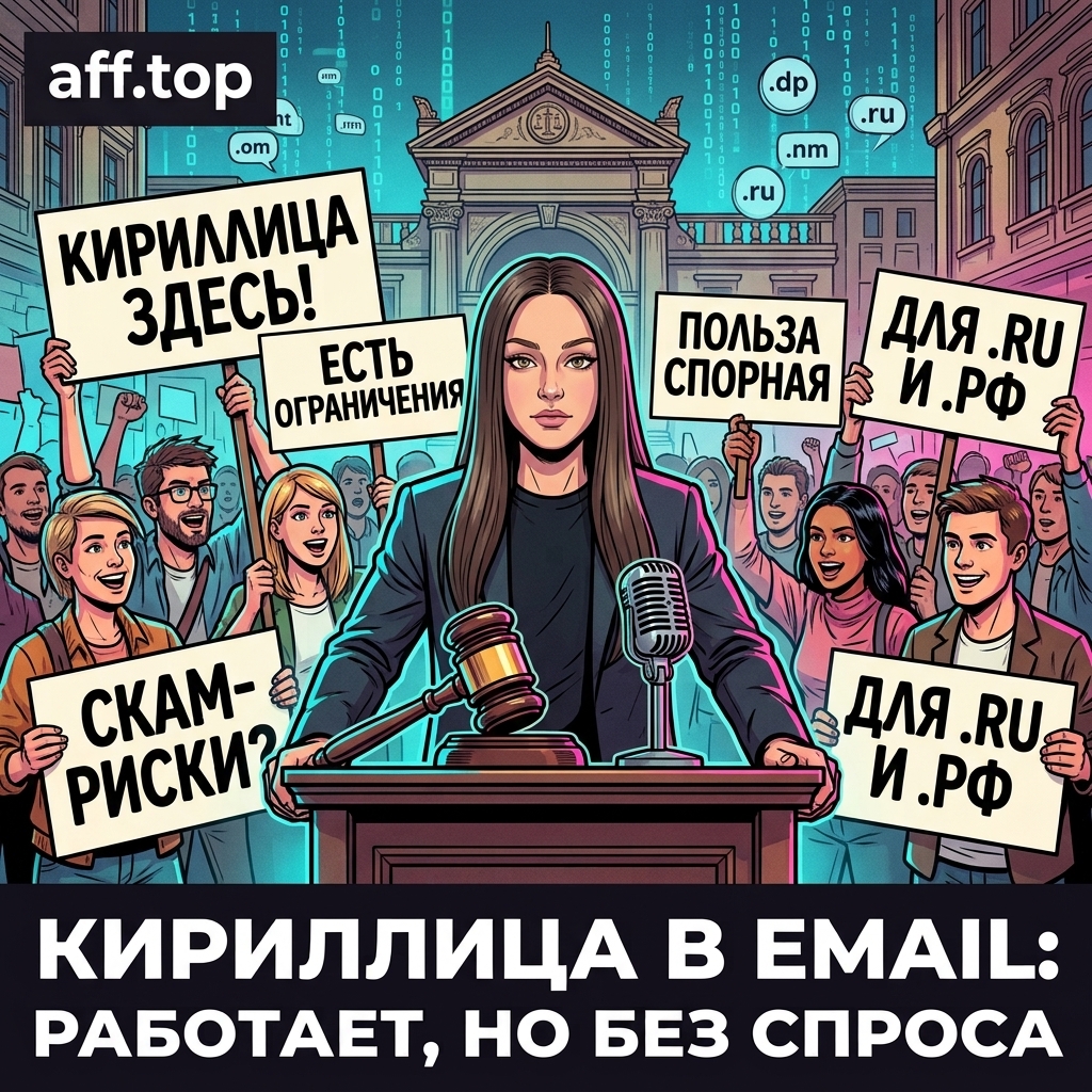 Домены .ru начали поддерживать почты на кириллице