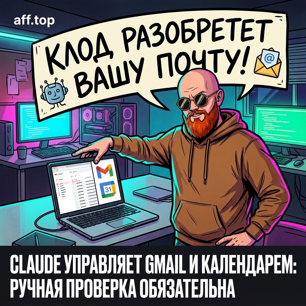 Claude может управлять G-mail и Google календарём
